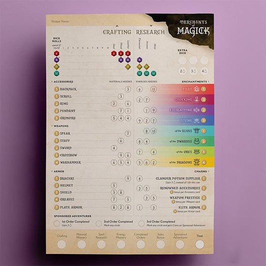 Merchants of Magick Sheet Refill